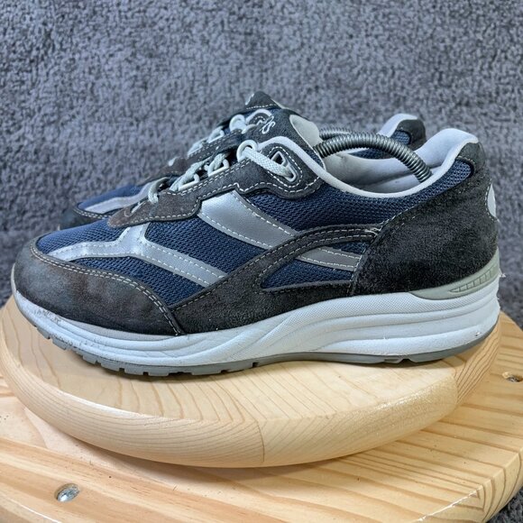 SAS Journey Sneaker Mens Size 10.5 Wide Blue Suede Mesh Comfort Shoe Made in USA - Picture 1 of 8